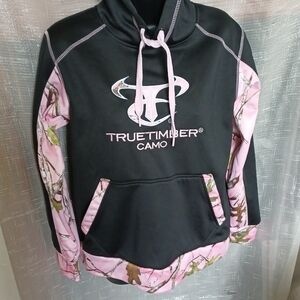 TRUE TIMBER Camo Performance Hoodie, black/pink, S